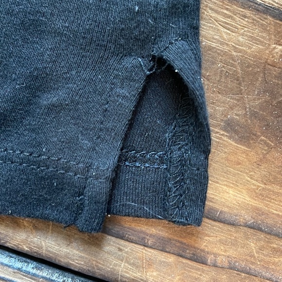 New Black V-Neck Sturgis 3/4 Sleeve T-Shirt with Rhinestone Wing Design - Picture 6 of 6